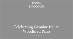 Desktop Screenshot of pizzaboccone.com