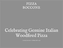 Tablet Screenshot of pizzaboccone.com